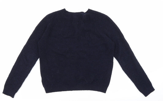 Womens UK Size M Grace & Mila Blue Cardigan Jumper