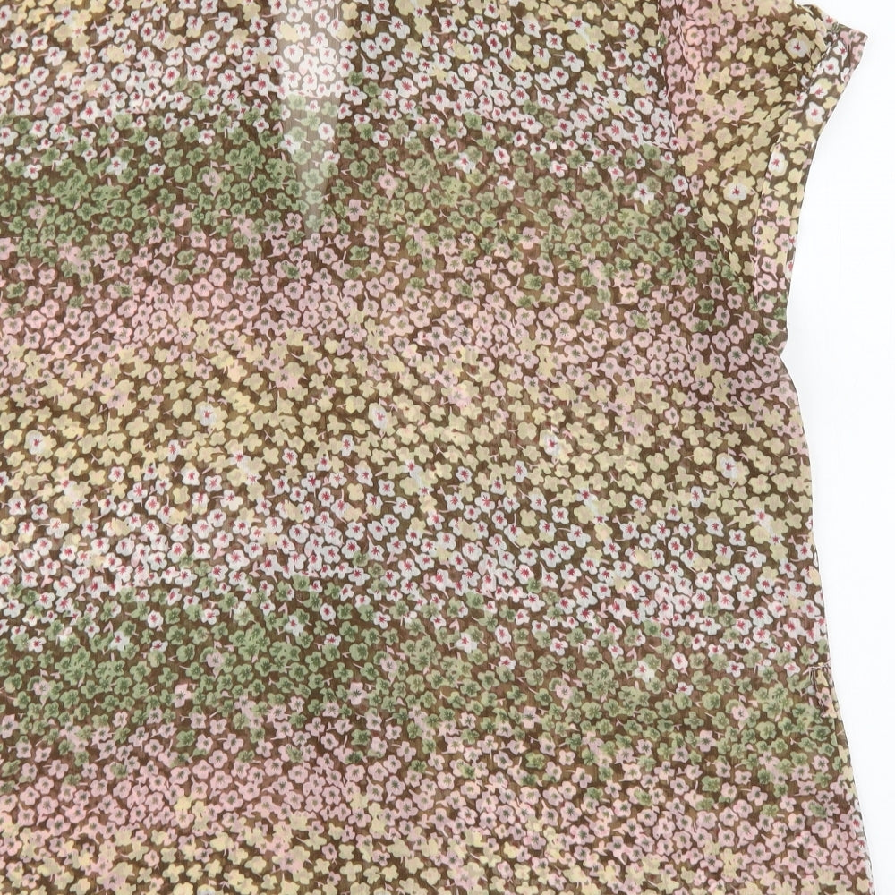 Womens UK Size 18 Bonmarché Brown Basic Blouse