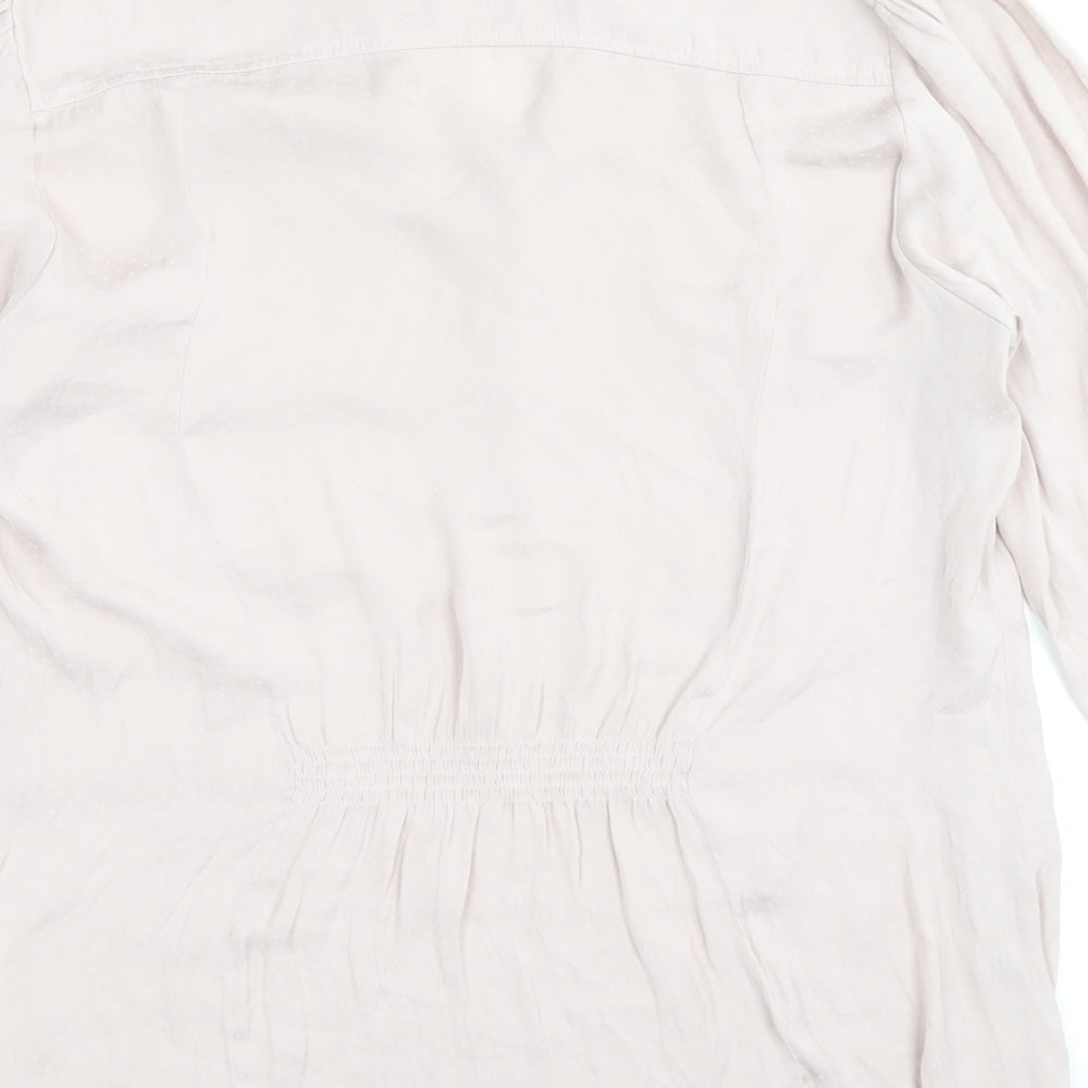 Womens UK Size M H&M Pink Basic Blouse