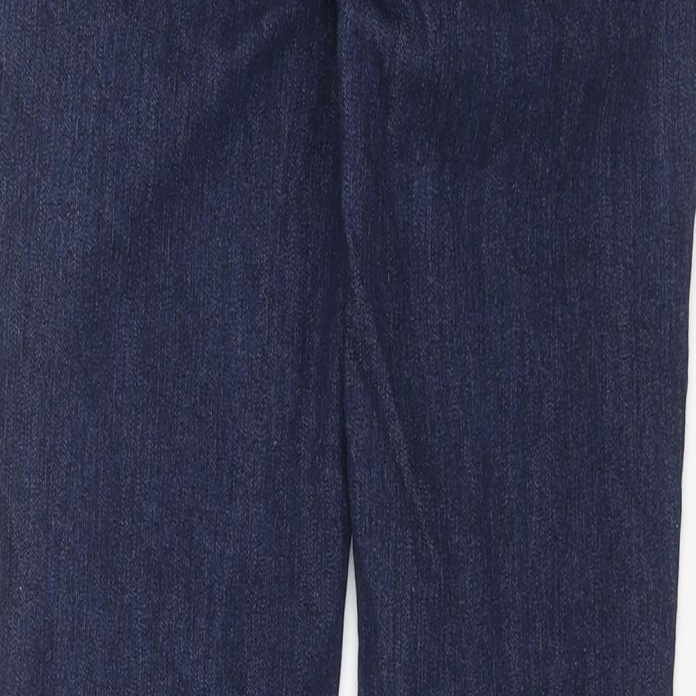 TU Womens Blue Cotton Skinny Jeans Size 10 L28 in Regular Zip