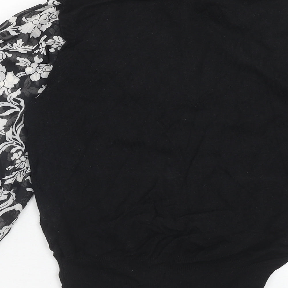 Womens UK Size 12 Marks and Spencer Black Basic Blouse