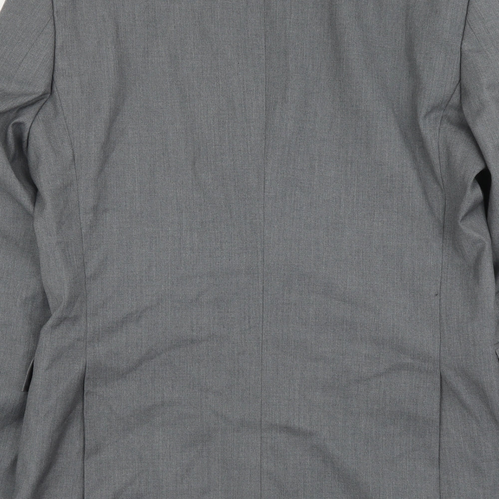 Mens UK Size M Topman Regular Grey Suit Jacket
