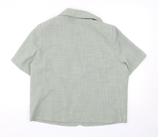 Autonomy Womens Green Polyester Jacket Suit Jacket Size 16