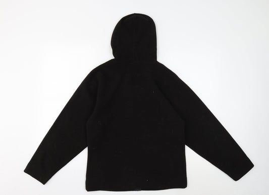 Preworn Womens Black Jacket Size 10 Zip