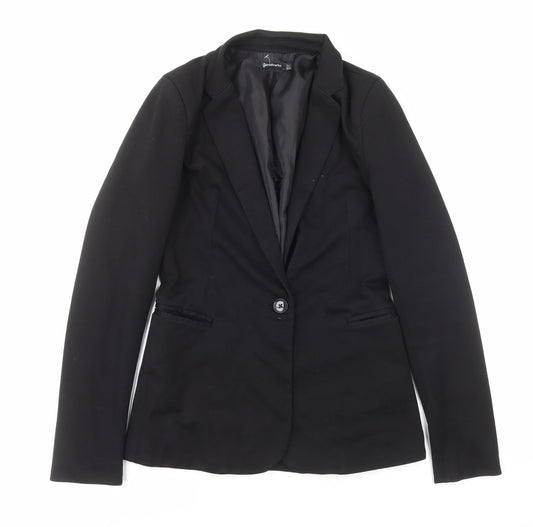 Womens UK Size S Stradivarius Regular Black Suit Jacket