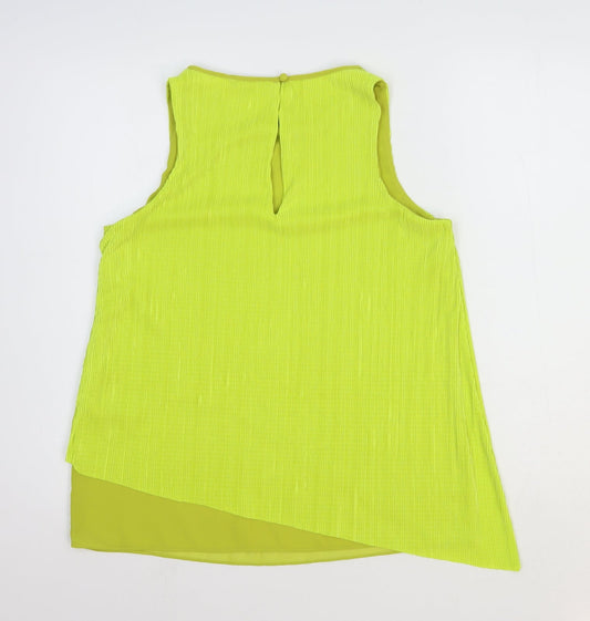 Womens UK Size 12 NEXT Yellow Basic Blouse