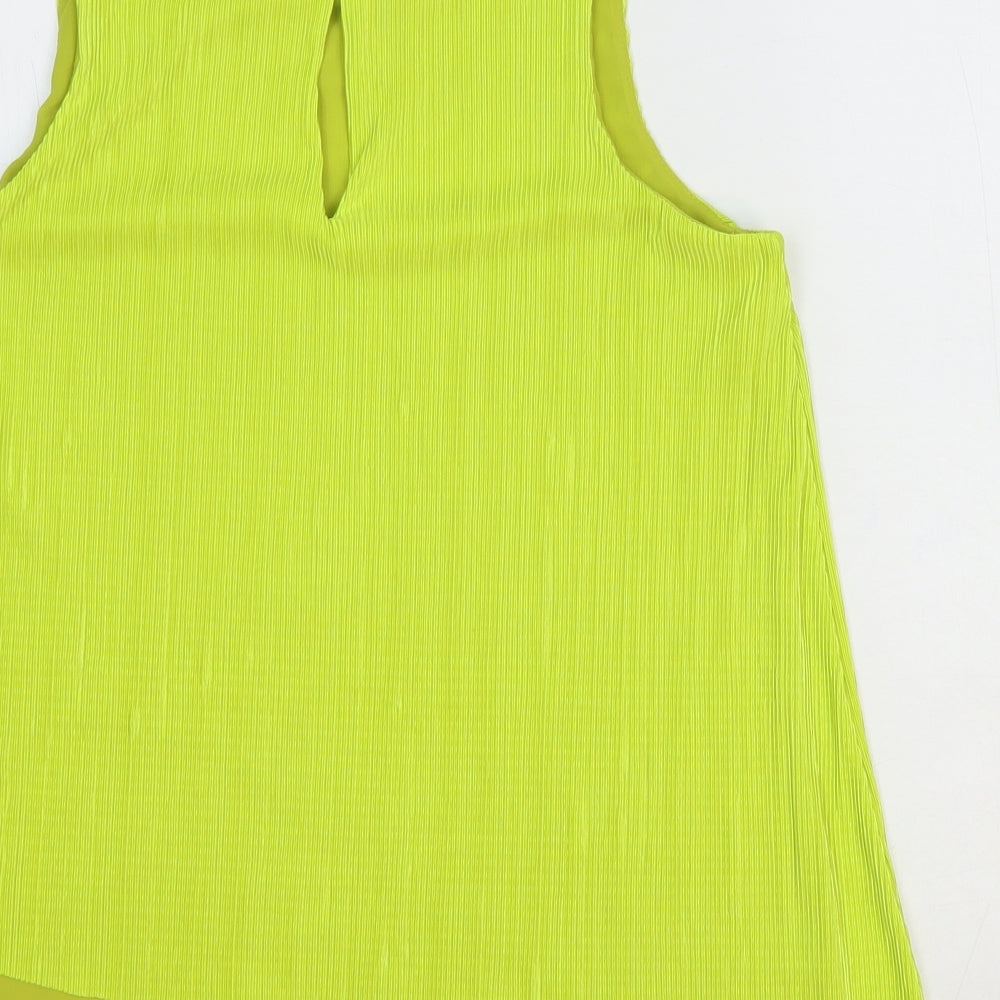 Womens UK Size 12 NEXT Yellow Basic Blouse