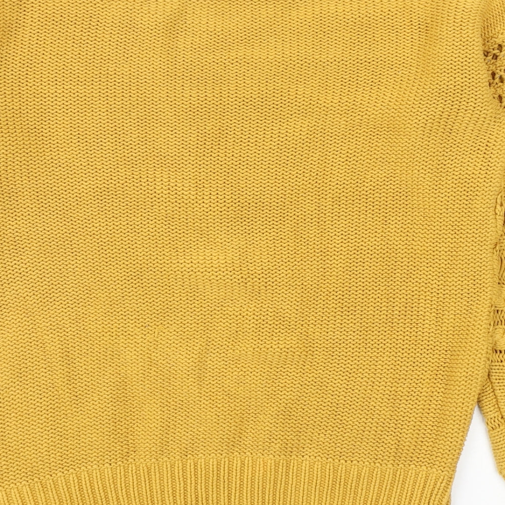 Womens UK Size S NEXT Yellow Pullover Jumper