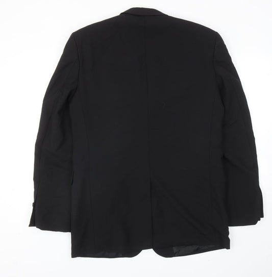 Mens UK Size 38 Tom English Regular Black Suit Jacket