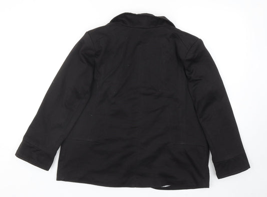Wallis Womens Black Polyester Jacket Blazer Size 12