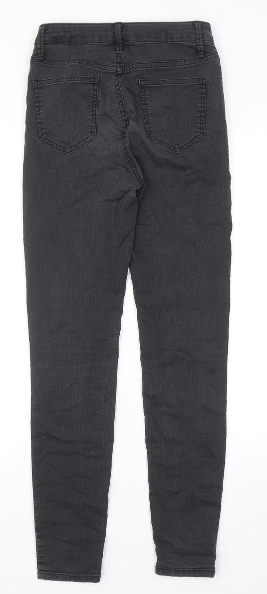 Womens UK Size 8 Marks and Spencer Regular Fit Skinny Grey Jeans