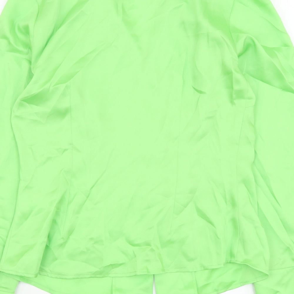 Womens UK Size 6 Marks and Spencer Green Basic Button-Up
