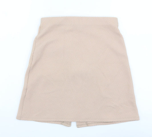 Atmosphere Womens Pink Polyester Mini Skirt Size 8 Zip