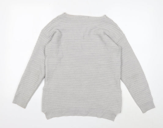 Womens UK Size S Peacocks Grey Pullover Jumper