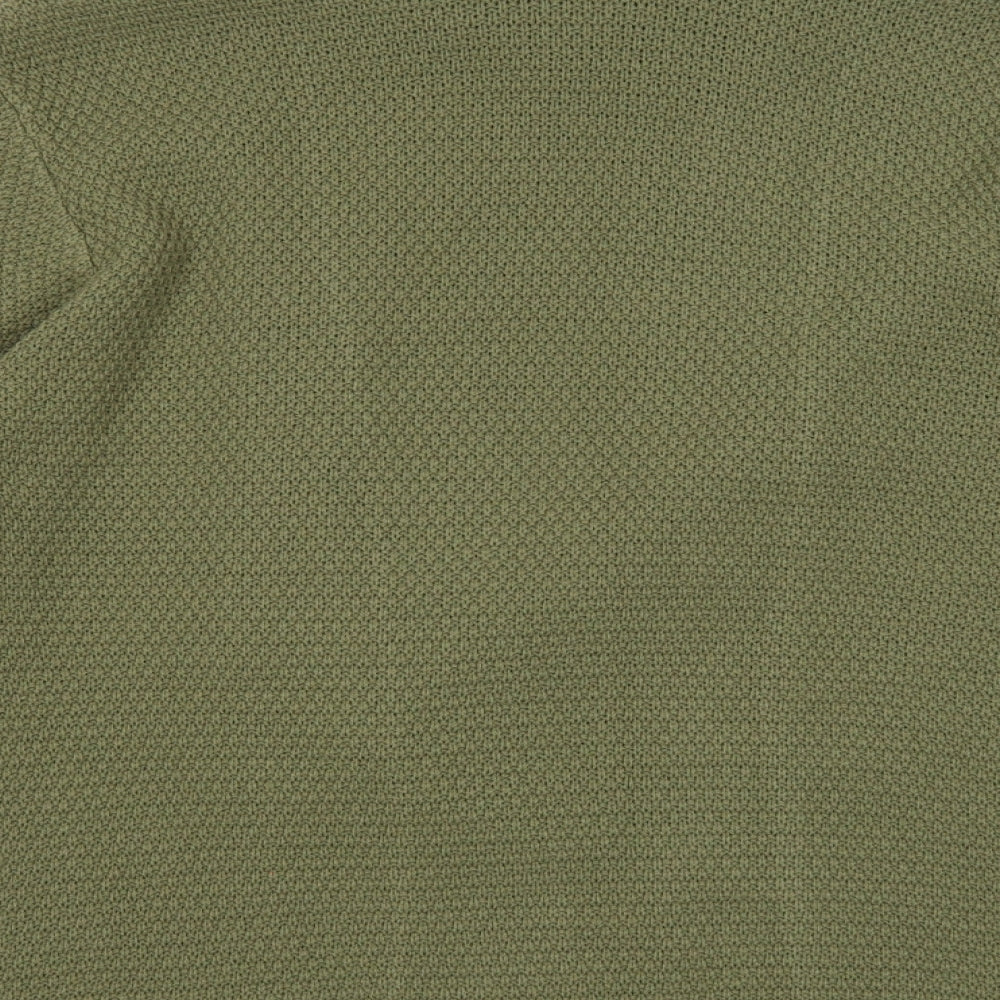Womens UK Size M Pure and Natural Green Cardigan Jumper