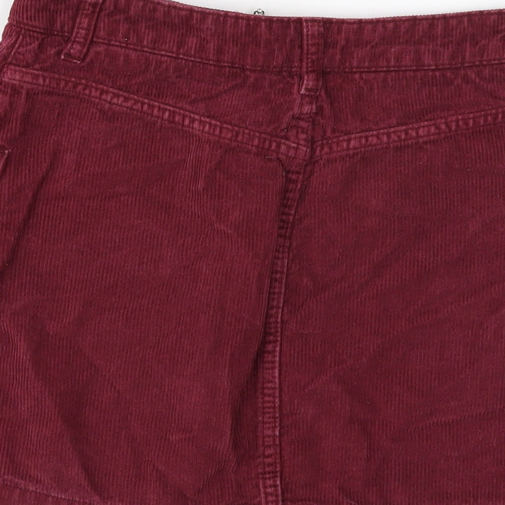 Womens UK Size 6 Topshop Mini Corduroy Skirt