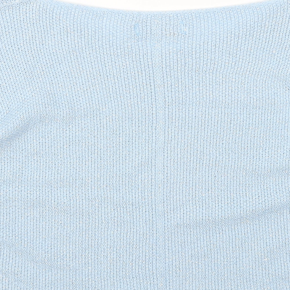 Womens UK Size One Size Alexara Blue Pullover Jumper