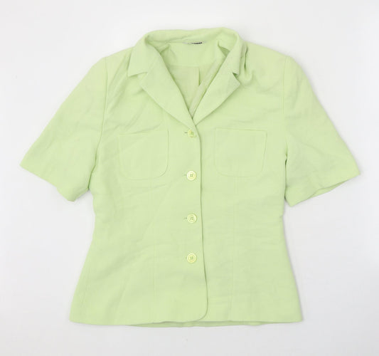 George Womens Green Polyester Jacket Suit Jacket Size 12