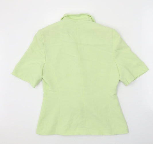 George Womens Green Polyester Jacket Suit Jacket Size 12