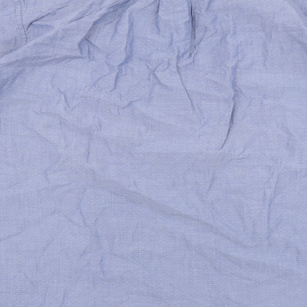 Mens UK Size S Gap Blue Button-Up Long Sleeve Casual Shirt