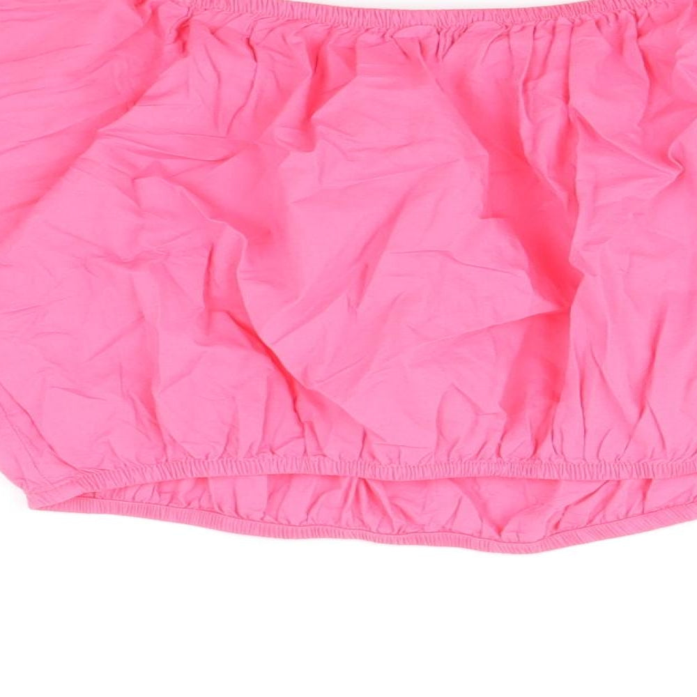 Womens UK Size 14 Marks and Spencer Pink Basic Blouse