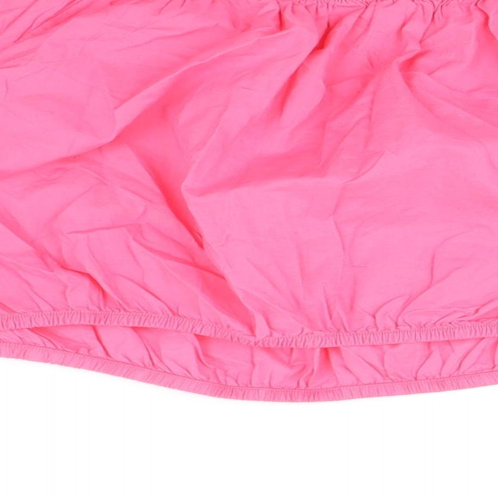 Womens UK Size 18 Marks and Spencer Pink Cropped Blouse