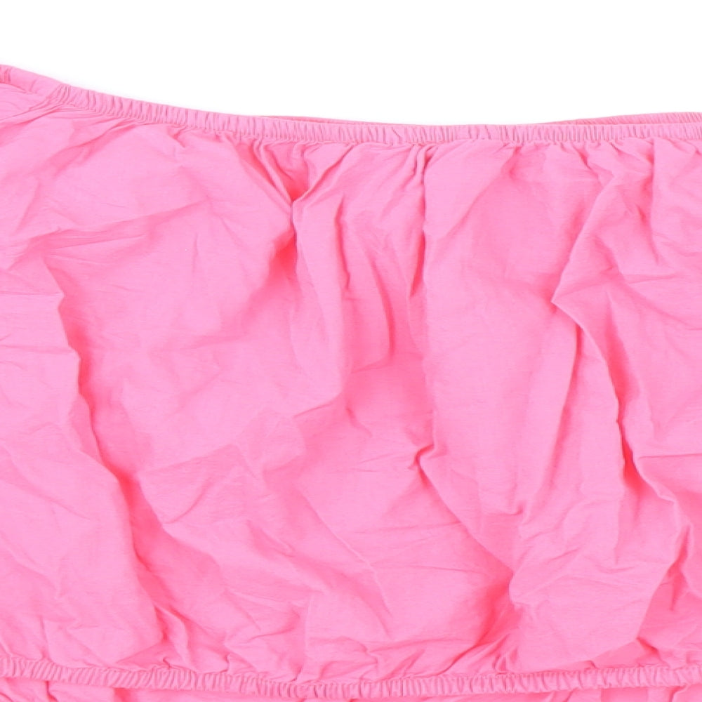 Womens UK Size 20 Marks and Spencer Pink Cropped Blouse