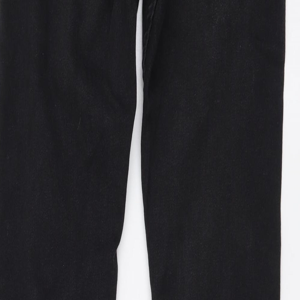 Zara Womens Grey Cotton Skinny Jeans Size S L29 in Regular Button