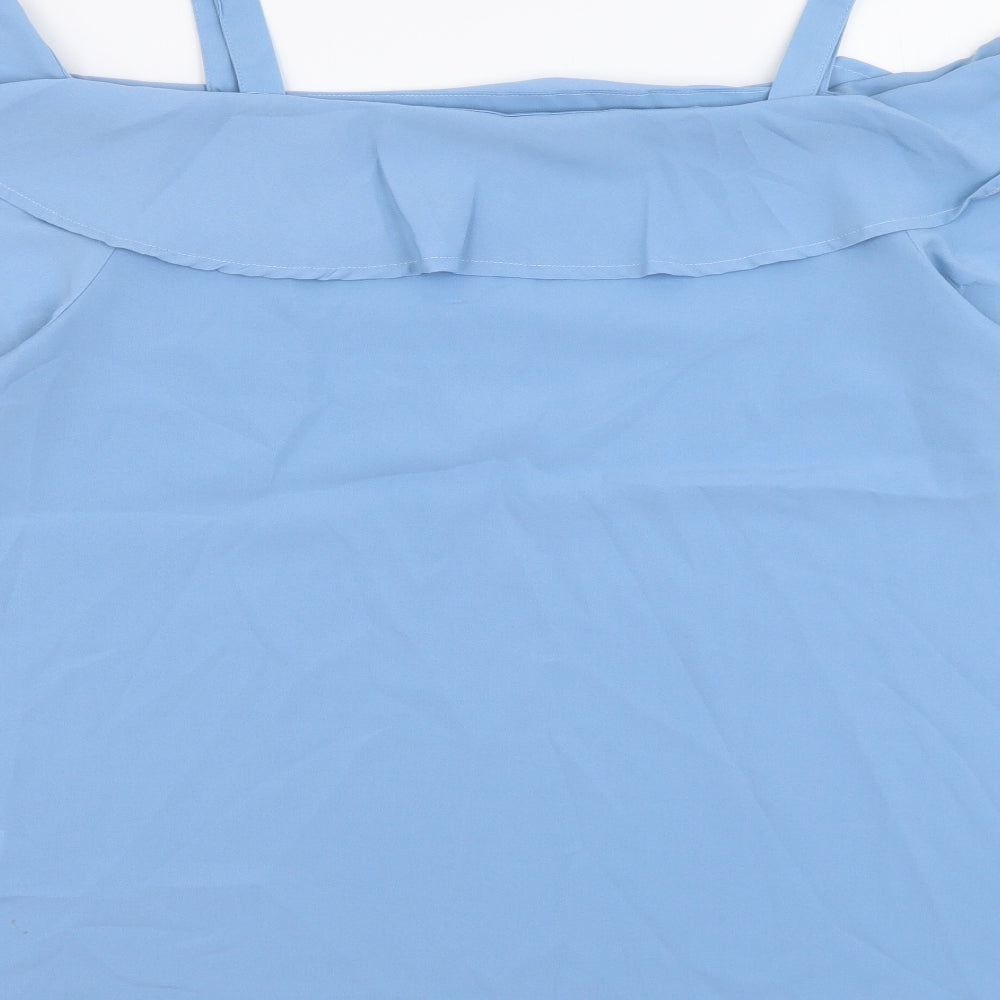 Womens UK Size 16 Studio Blue Basic Blouse