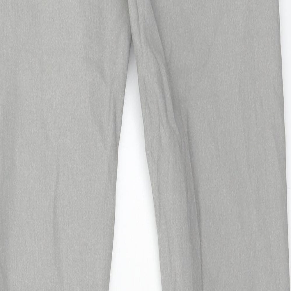 Zara Womens Grey Polyester Skinny Jeans Size 8 Regular Button