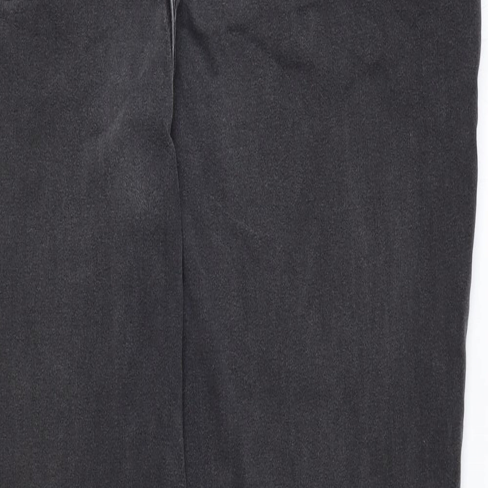 Per Una Womens Black Cotton Straight Jeans Size 36 in Regular Zip