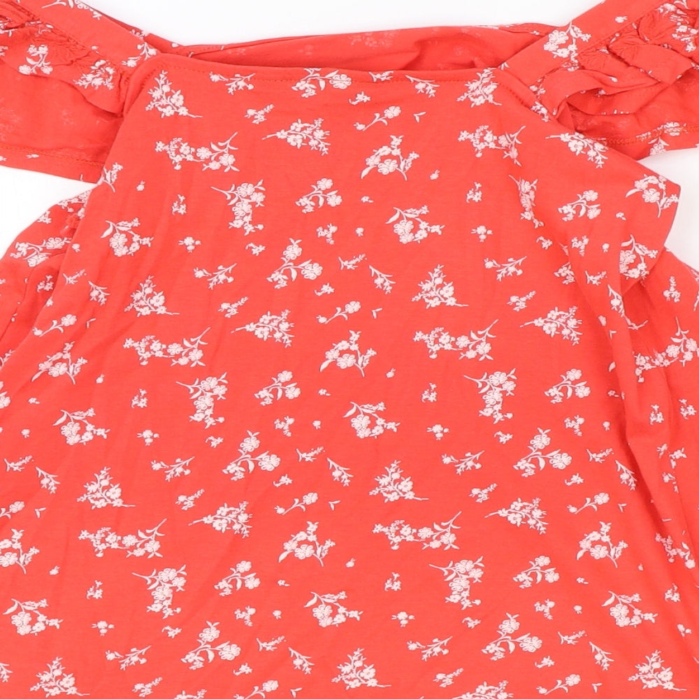 Womens UK Size 8 Marks and Spencer Red Basic Tank
