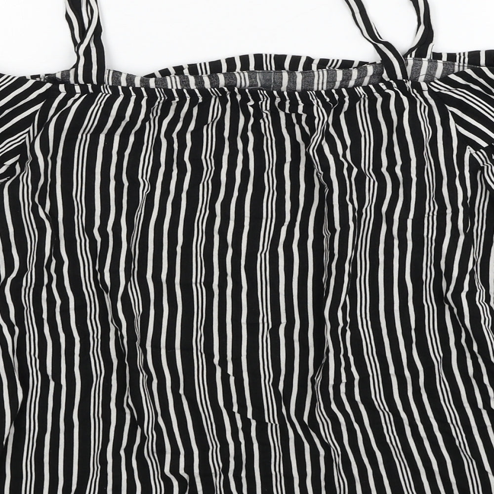 Womens UK Size 6 Selected Black Basic Blouse