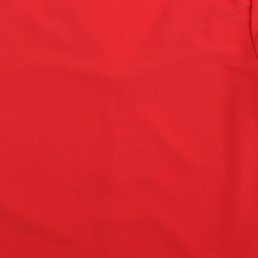 Womens UK Size 10 New Look Red Basic Blouse