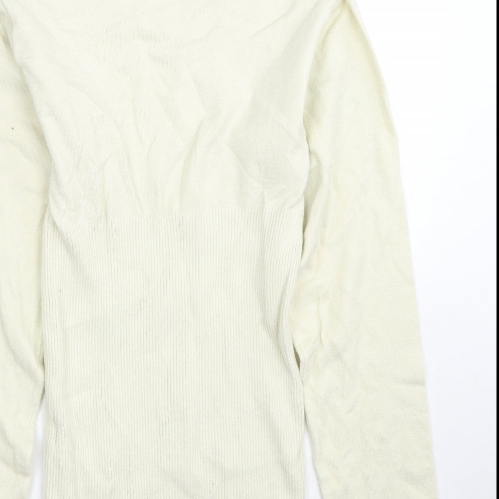 Womens UK Size 10 Missguided Ivory Pullover Jumper