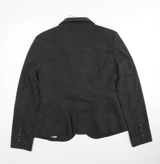 Womens UK Size 14 Vintage Boutique Grey Jacket