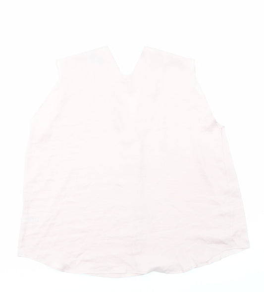 Womens UK Size 20 Marks and Spencer Pink Basic Tank