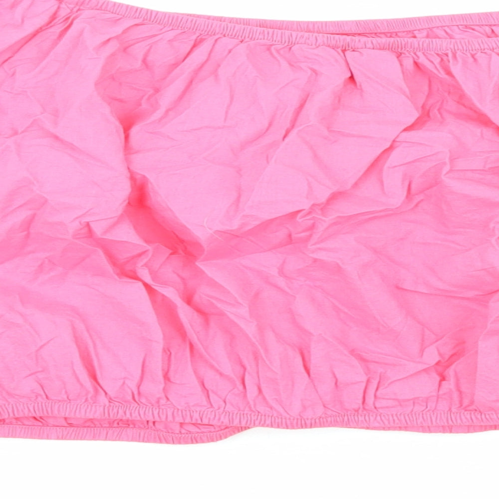 Womens UK Size 20 Marks and Spencer Pink Cropped Blouse