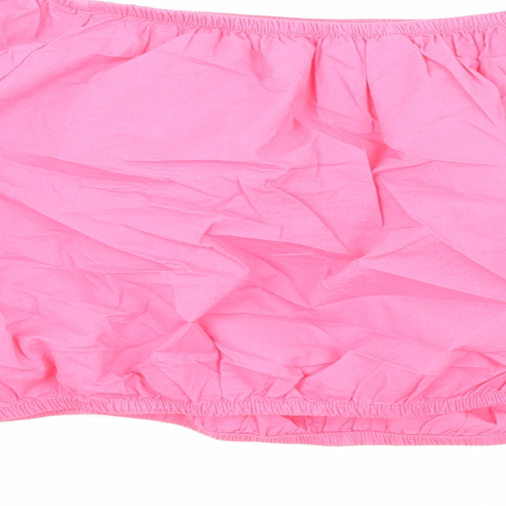 Womens UK Size 20 Marks and Spencer Pink Cropped Blouse