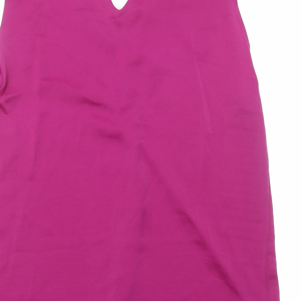 Womens UK Size 10 Marks and Spencer Purple Basic Blouse