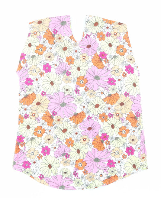 Womens UK Size 8 Marks and Spencer Multicoloured Basic Blouse