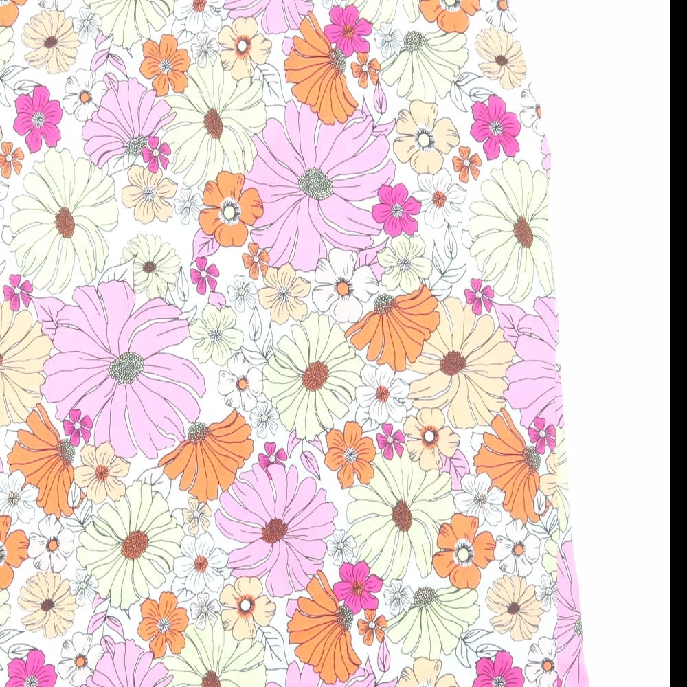 Womens UK Size 8 Marks and Spencer Multicoloured Basic Blouse