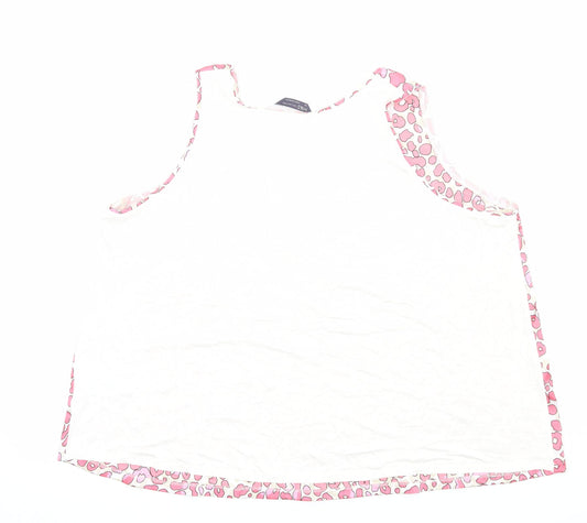 Womens UK Size 22 Marks and Spencer Pink Basic Tank