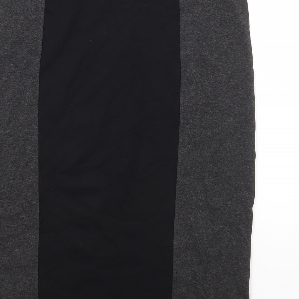 Marks and Spencer Womens Black Viscose Straight & Pencil Skirt Size 8