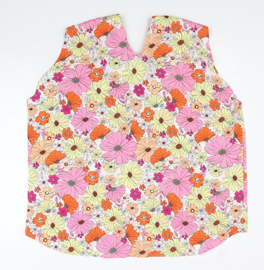 Womens UK Size 10 Marks and Spencer Multicoloured Basic Tank