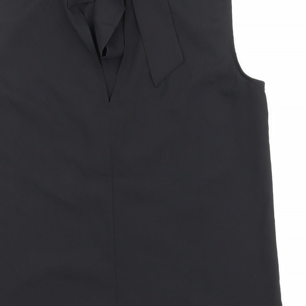 Womens UK Size S H&M Black Basic Blouse