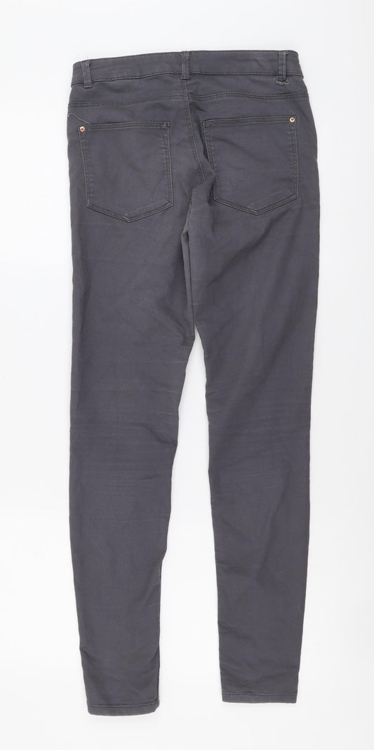 Womens UK Size S H&M Regular Fit Skinny Grey Jeans
