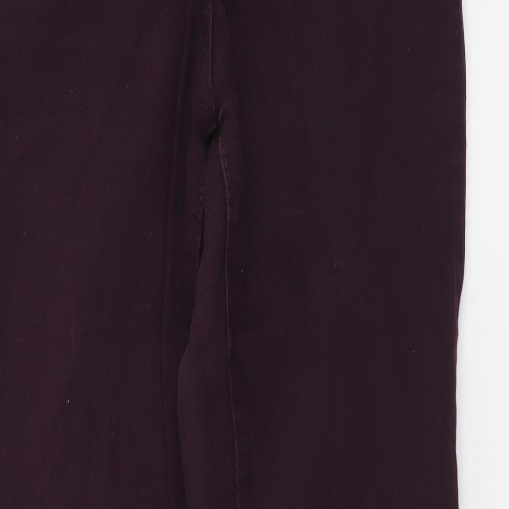 Womens UK Size 10 Marks and Spencer Regular Fit Skinny Purple Jeans