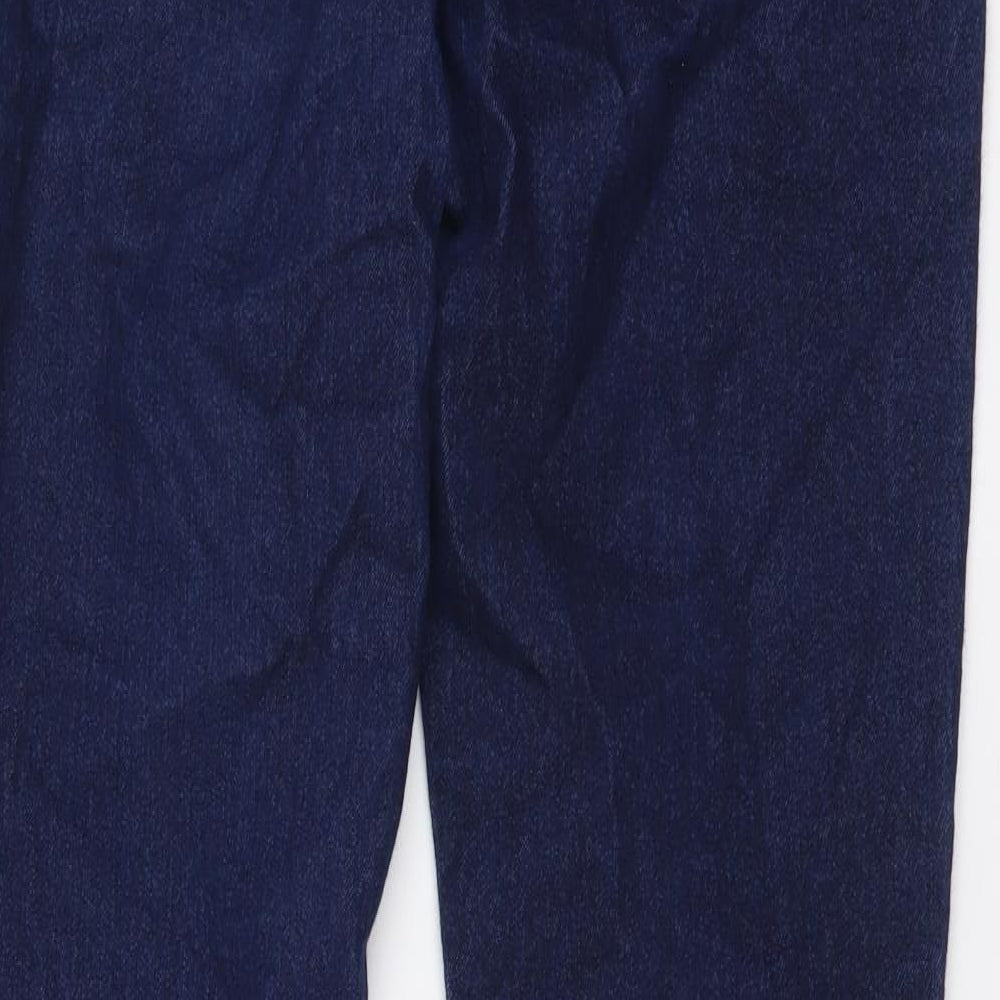 NEXT Womens Blue Cotton Skinny Jeans Size 8 L29 in Regular Button