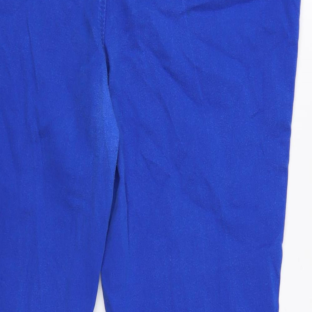 TU Womens Blue Cotton Skinny Jeans Size 2XS Regular Button